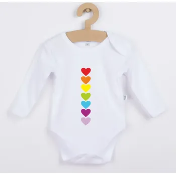 Kojenecký body Dětské body s potiskem Srdíček Velikost: 92