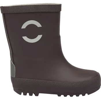 Dívčí holínky MIKK-LINE Dětské gumáky z přírodního kaučuku – tmavě hnědé Raisin - Velikost obuvy EU: 26 Fialová