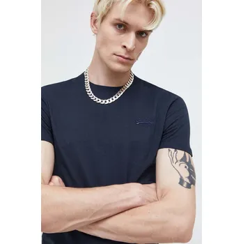 Pánské tričko Bavlněné tričko Superdry tmavomodrá barva M1011245M.98T 59X, vel. XL