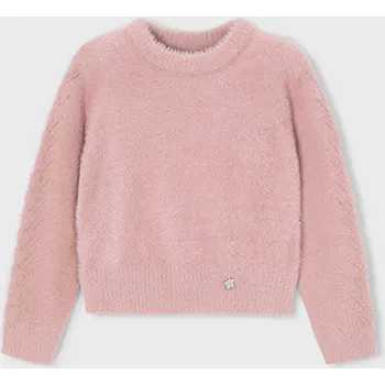 Dívčí svetr dětský svetr růžový pudrový Mayoral 4307-72 velikost 122