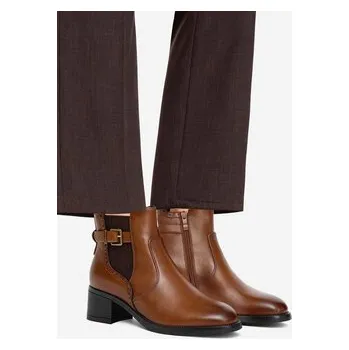 Dámské kozačky Polokozačky Clara Barson CEO-RE21E838-27 Hnědá 37