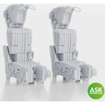Plastikový model ASK 1/48 GRU-7A Ejection Seats for F-14A/B Early - excluding seat belts (2pcs) recom. for Trumpeter