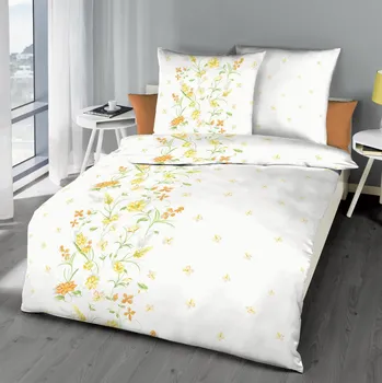 Povlečení Kaeppel | Krepové povlečení Viola žluté, 140x200, 70x90