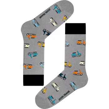 Pánské oblečení Pánské ponožky s obrázky John Frank JFLSFUN157 scooter velikost 40-45