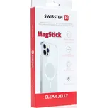 Kryt SWISSTEN Clear Jelly MagStick pro Apple iPhone 16 Pro - průhledný