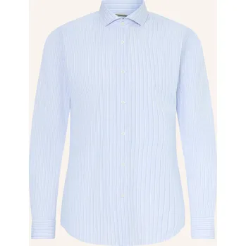 Pánská košile Boss Pánská Košile Hank Slim Fit, tmavě modrá / modrá / bílá, 45