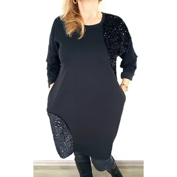 Dámské šaty Made in Italy Dámské šaty ZITA UNI, barva černá