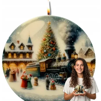 Svíčka Vánoční sójová svíčka Velká Bez vůně Ruční výroba Přírodní Dekorativní