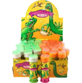 Hra na zahradu Bublifuk Dinosauři 12cm dětský bublifukovač s hrkávkou bludiště 50ml 2 barvy