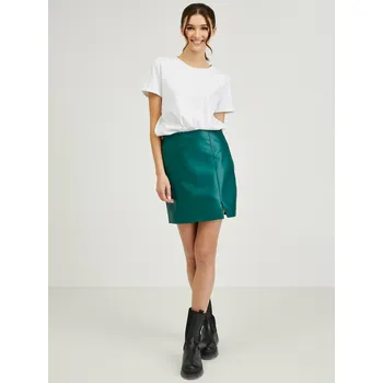 Dámská sukně Orsay Dámské Zelená dámská koženková sukně ORSAY Zelená M (2905611)