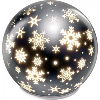 Vánoční osvětlení EMOS DCLW28 koule vločky 10 LED teplá bílá