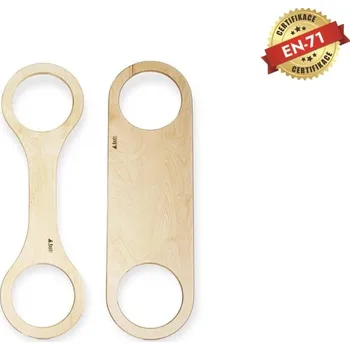 Balanční podložka BaaVi dřevěné balanční mostky Balance Play SET 1+1 – Montessori opičí dráha