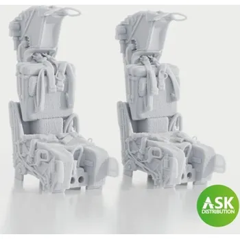 Plastikový model ASK 1/32 GRU-7A Ejection Seats for F-14A/B Late - with seat belts (2pcs) recom. for Trumpeter