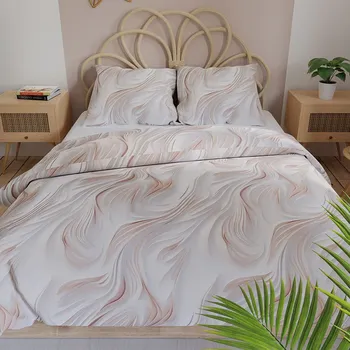 Povlečení Ložní souprava z bavlněného saténu 220x200cm CALM