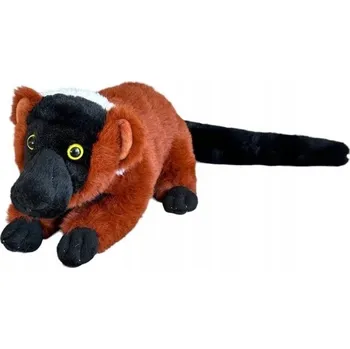plyšák Plyšová Hračka Lemur Vari Červený DUBI - 25 cm