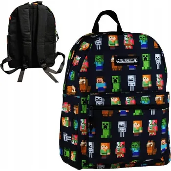 Školní batoh Školní batoh jednokomorový Astra Minecraft černý 16 l