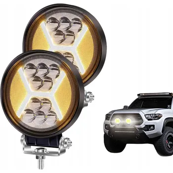 Přídavný světlomet PRACOVNÍ LED SVĚTLO halogen 36W 12-24V IP67 OFF ROAD TIR TRAKTOR 2 KS