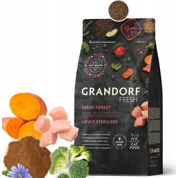 Krmivo pro kočku Grandorf Fresh Turkey Adult Sterilized Čerstvý Krůta pro Kastrované Kočky 400g