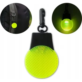 Přívěsek Na Klíče přívěsek LED reflexní pulzující 3 režimy svícení žlutý