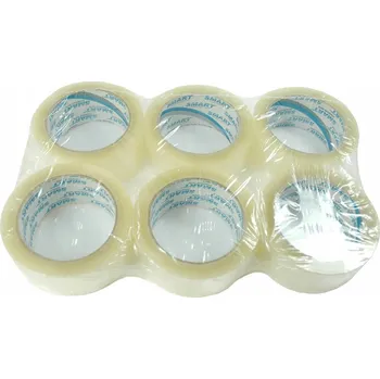 Lepicí páska Balicí páska Smart průhledná, šířka 48 mm, délka 91 m, 6 ks