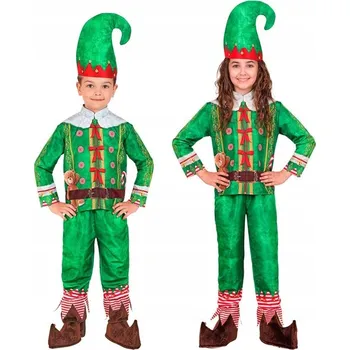 Karnevalový kostým Kostým Elfa Malého Pomocníka Mikuláše Převlek Vánoce 116