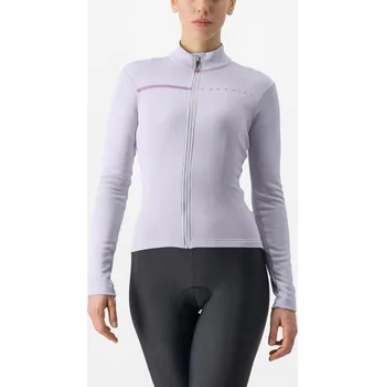 cyklistický dres CASTELLI Cyklistický dres s dlouhým rukávem zimní - SINERGIA 2 - fialová L