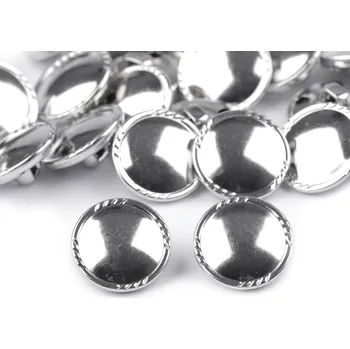 Knoflík Kovový knoflík velikost 30", malé, 1 nikl