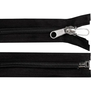 Zip Zip stanový spirálový No 10 s oboustranným jezdcem délka 280 cm, malé, (322) černá