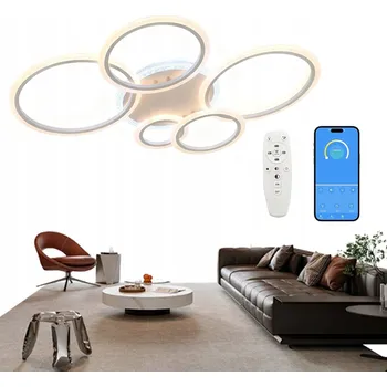 Stropní Svítidlo RGB Moderní Bílé + Dálkový Ovladač