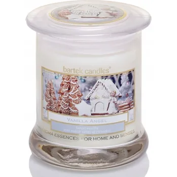 Svíčka Vánoční VONNÁ SVÍČKA VE SKLE VANILKA ANDĚL Bartek Candles 260 G
