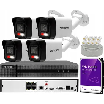 Bezpečnostní kamera Sada IP monitoringu Hikvision 6MPx, 4 IP PoE kamery + PoE rekordér 1TB