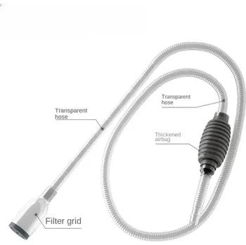 Akvarijní vysavač s ruční pumpa | čistič akvária - Gray-1,5M