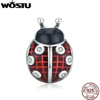 Přívěsek Stříbrný přívěsek na náhrdelník s motivem beruška ebo motýl | přívěsek, korálek - DXC1481