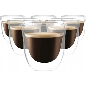 Sklenice Sklenice na kávu a čaj Ecarla 70 ml 6 ks