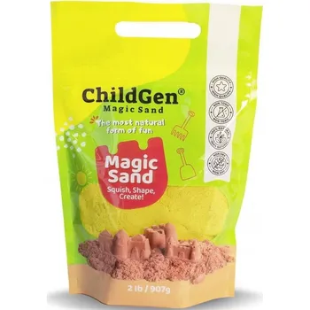 Obraz Kinetický písek 100% přírodní ChildGen - Žlutý, voňavý, 907 g