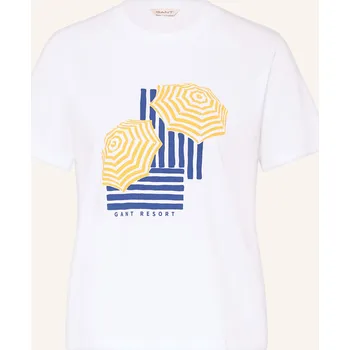 Dámské tričko Gant Dámské Tričko, bílá / modrá / žlutá, 38