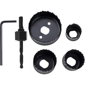 Vrták ZESTAW OTWORNIC OTWORNICE PUSZKOWE KORONKOWE FRÉZY NA DŘEVO 6 kusů