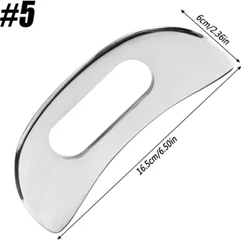 Masážní přístroj Gua sha nerezová škrabka pro masáž | relaxační nástroj - 5