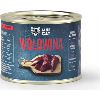 Krmivo pro kočku JANE CAT Bezobilné Krmivo pro kočky Hovězí 200g
