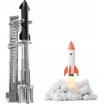 ostatní stavebnice Puzzle Kovové 3D Starship Raketa Stavebnice Ocel Dárek Kolekce