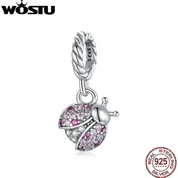 Přívěsek Stříbrný přívěsek na náhrdelník s motivem beruška ebo motýl | přívěsek, korálek - DXX125