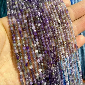 Dětské navlékací korálky Přírodní korálky | šperky - Ametyst snů , 3mm