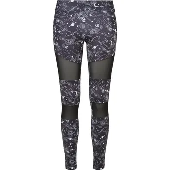 Dámské kalhoty Dámské legíny URBAN CLASSICS TB4005 BLACK UNIVERSE 4XL