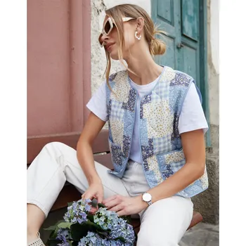 Dámská vesta Vesta Threadbare Blue 4660707 10 (S)