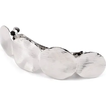 Náramek Francouzská spona do vlasů, střední, 2 stříbrná