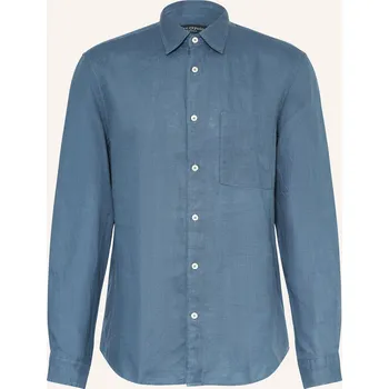 Pánská košile Marc O'polo Pánská Lněná Košile Regular Fit, modrá, 38