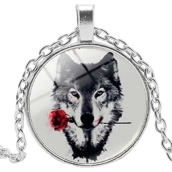 Řetízek Náhrdelník a přívěsek vlk