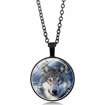 Řetízek Náhrdelník a přívěsek vlk