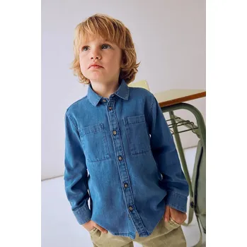 Chlapecká košile Dětská riflová košile Mayoral modrá barva, 4126 4126.5A.Mini.9BYA 95X, vel. 122