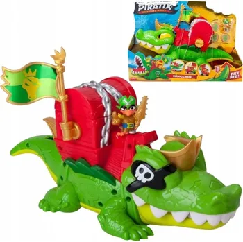 Figurka Piratix Sada Crazy Jungle Krokodýl King Croc Kapitán JawCrush